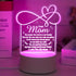 Dear Mom - 3D Symphony Night Light, Unique Mom Engraved Gift